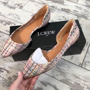 J.Crew Tweed Flats